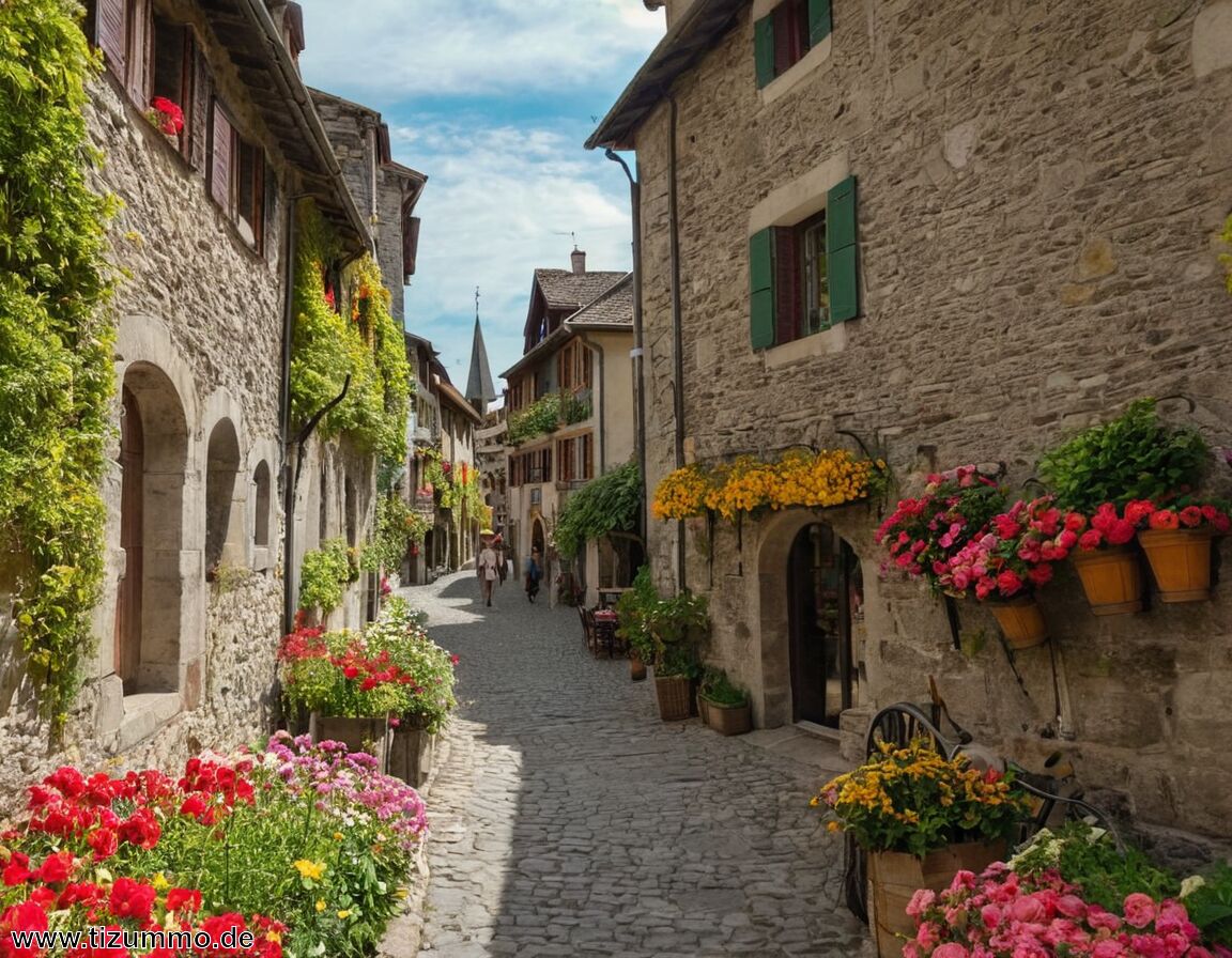 Yvoire – mittelalterliches Dorf mit Blumenpracht - Kurort am Genfer See » Die schönsten Orte