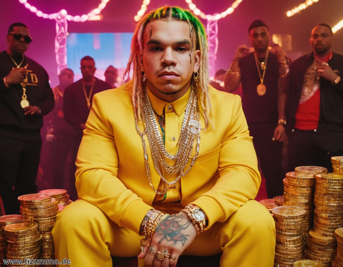 Geschätztes Nettovermögen liegt bei mehreren Millionen US-Dollar   - 6ix9ine Vermögen » So viel hat der Skandalrapper