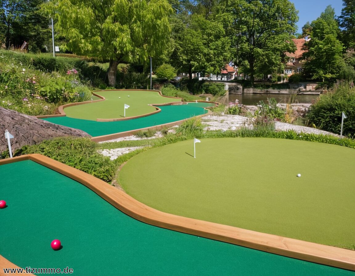 Leihschläger und Bälle direkt vor Ort   - Minigolf Tübingen » Die besten Bahnen