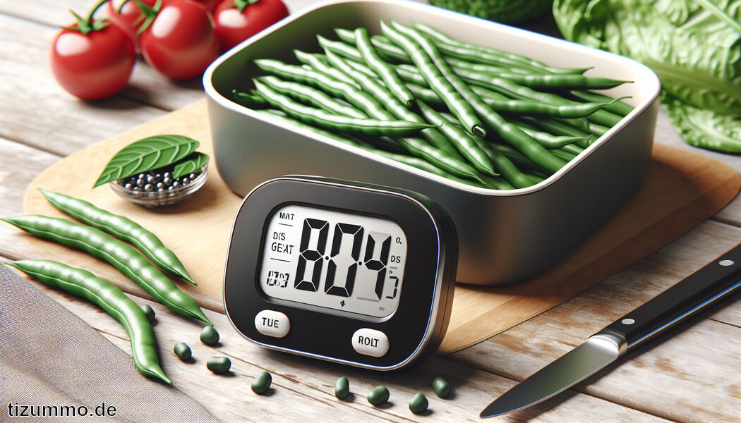 Wie lange ist die Kochzeit für grüne Bohnen?